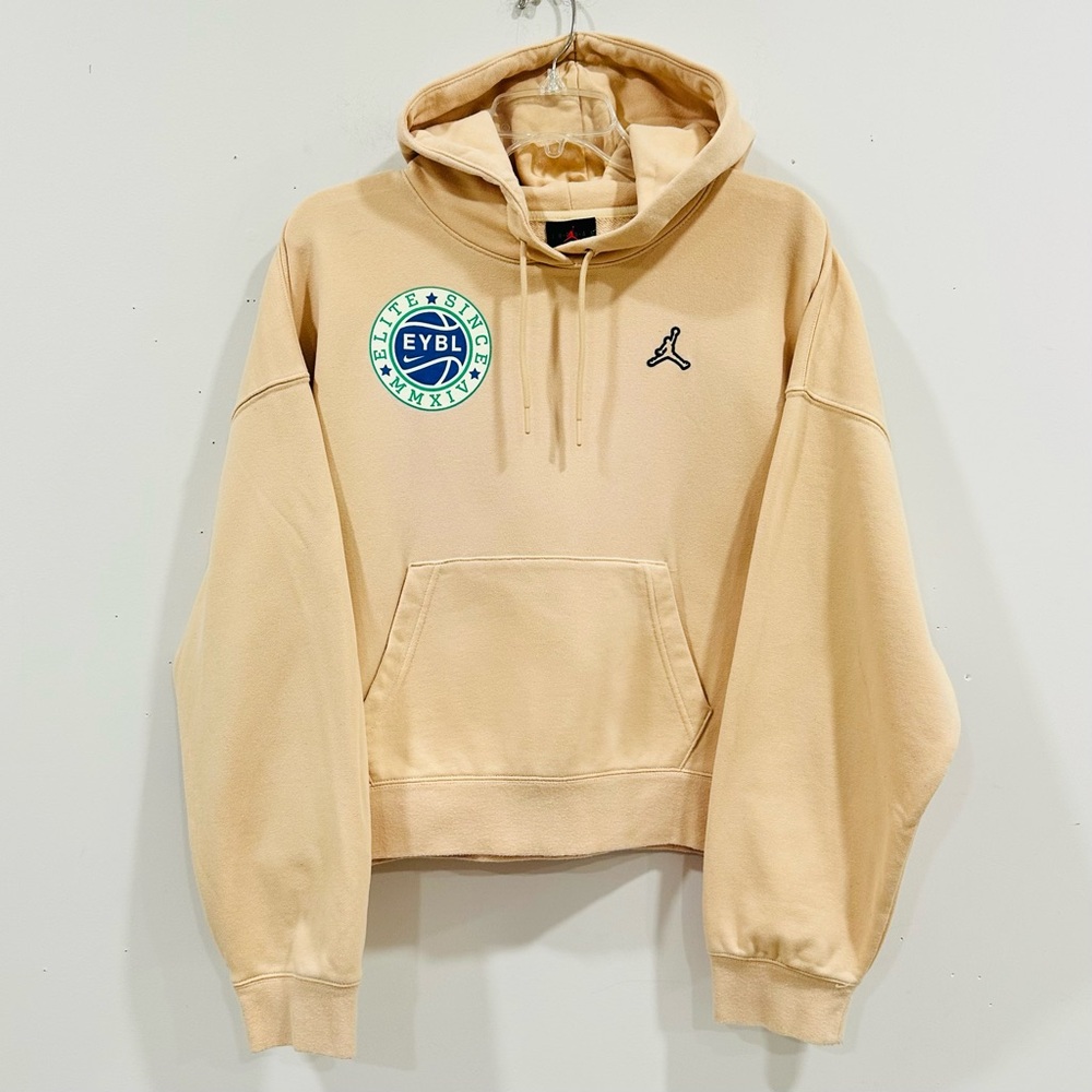 Jordan Women’s EYBL Basketball Essential Fleece‎ Hoodie Loose fit Peach Size XL